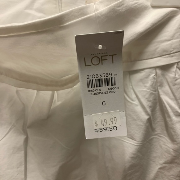 NWT Women’s White LOFT skirt - Picture 4 of 4